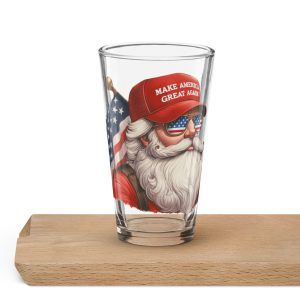 MAGA Santa - Shaker pint glass