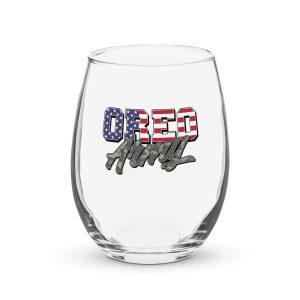 Oreo Army - Stemless wine glass