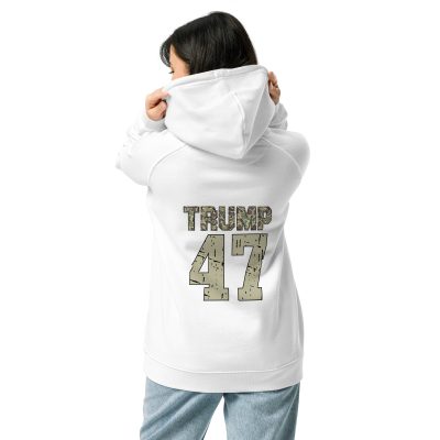 Trump 47 Double Sided - Unisex eco raglan hoodie - Image 12