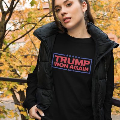 Trump Won Again Unisex Long Sleeve Tee - Image 2