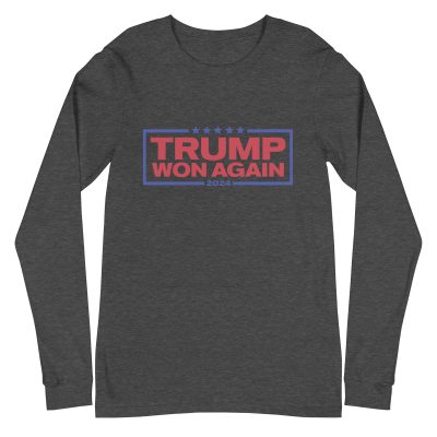 Trump Won Again Unisex Long Sleeve Tee - Image 11