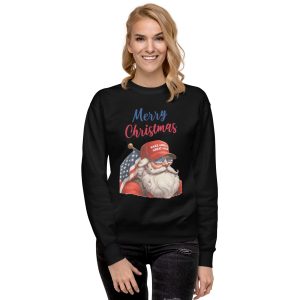 MAGA Santa Merry Christmas Unisex Premium Sweatshirt