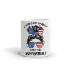 I Don't Co-Parent With The Government - White glossy mug