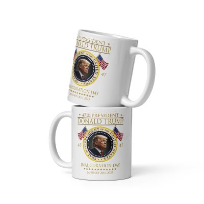 Inauguration 45 47 - White glossy mug - Image 2