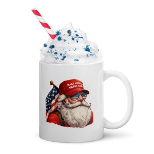 MAGA Santa - White glossy mug