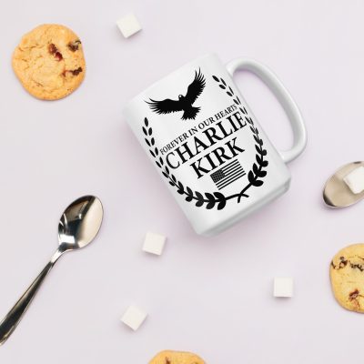 Forever In Our Hearts - White glossy mug - Image 9