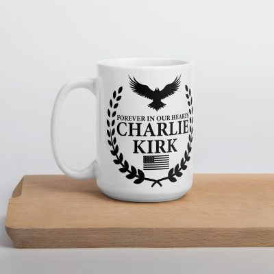 Forever In Our Hearts - White glossy mug - Image 7