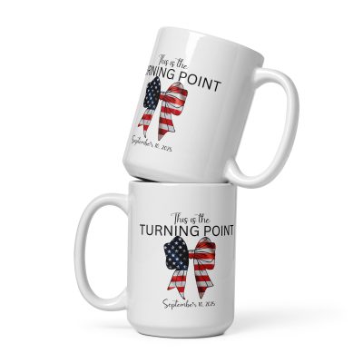 Turning Point - White glossy mug - Image 3