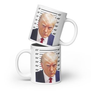 Trump Mug Shot - White glossy mug