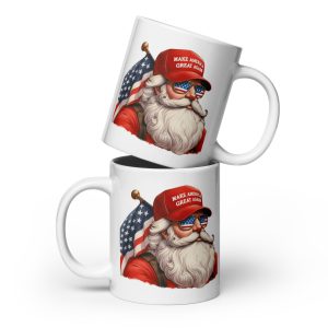 MAGA Santa - White glossy mug