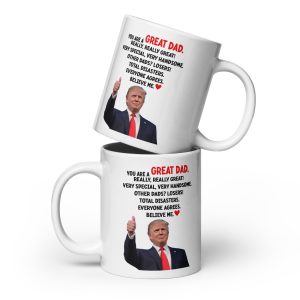 Great Dad - White glossy mug
