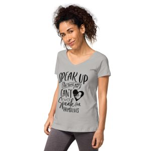 Speak Up - Women’s fitted v-neck t-shirt