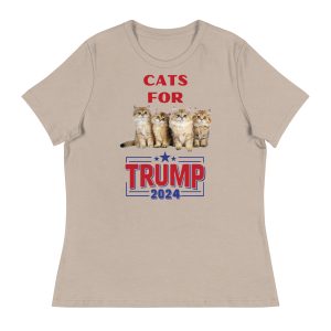 Cats For Trump 2024 - Women's Relaxed T-Shirt