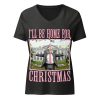 Ill Be Home For Christmas - Women’s relaxed v-neck t-shirt - Image 9