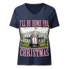 Ill Be Home For Christmas - Women’s relaxed v-neck t-shirt - Image 5